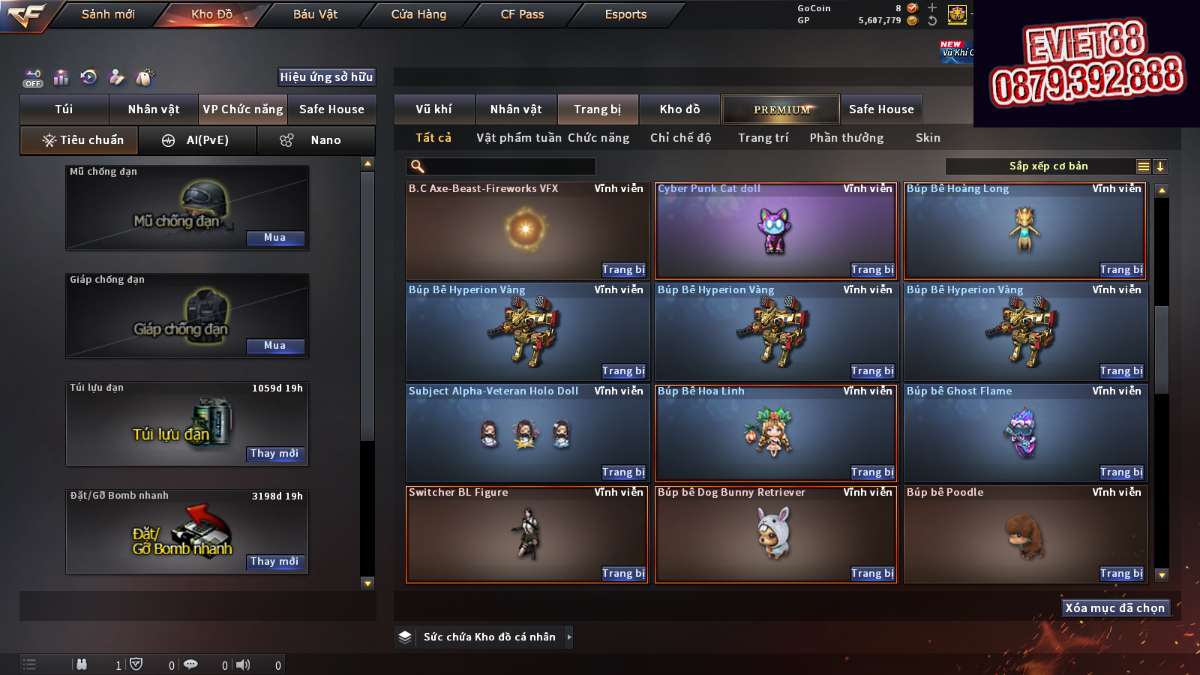 shop acc cf uy tin gia re